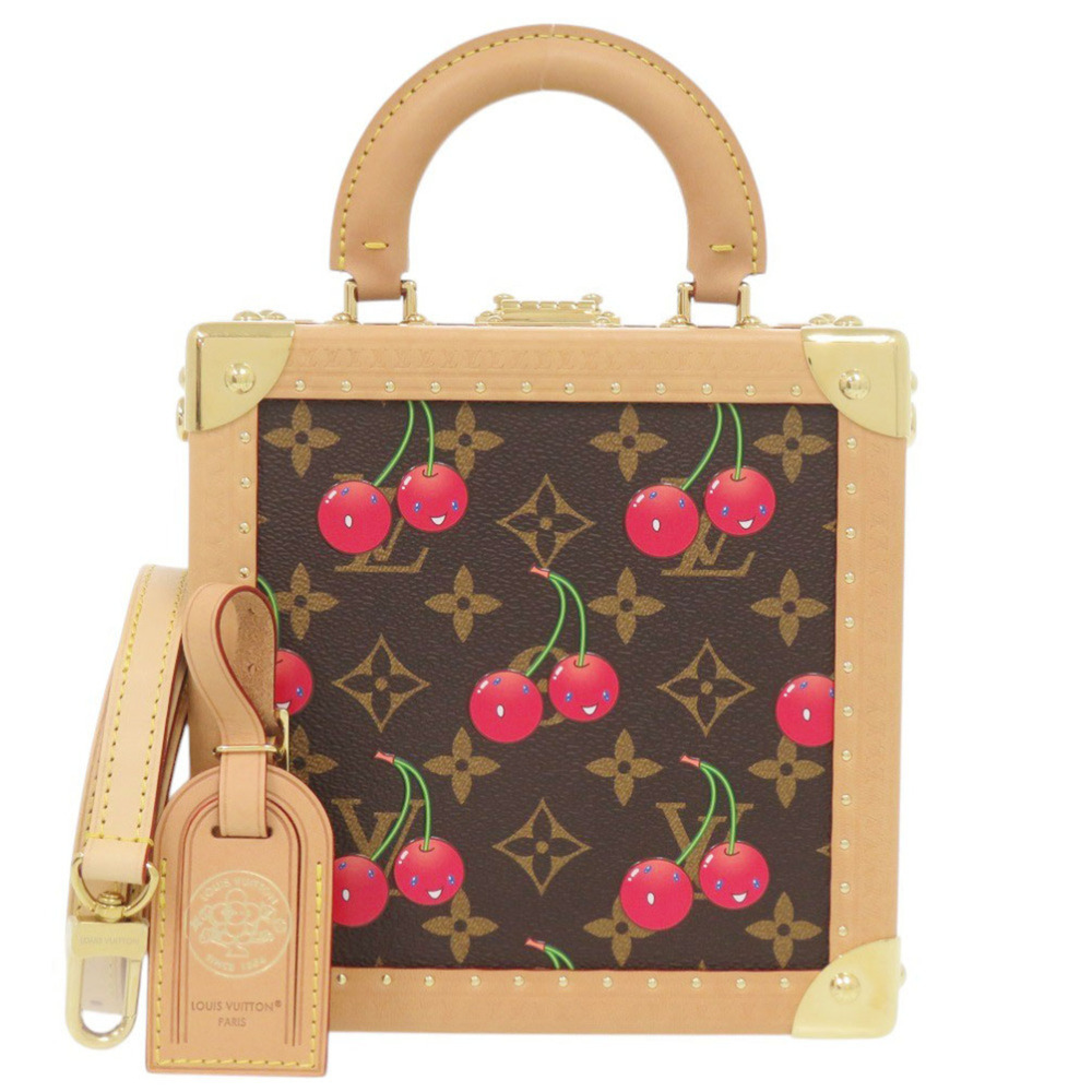 Louis Vuitton x Takashi Murakami Mini Square Trunk Cherry Monogram M14040 IC ...